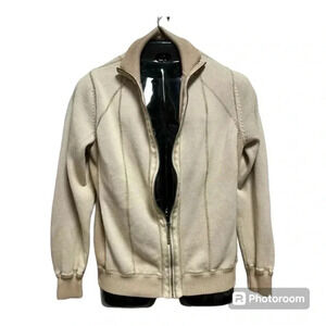 Guess Men's Full Zip Up Cardigan Sweater Knit Long Sleeve Size L